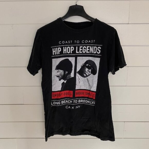 Snoop Dogg Biggie Smalls Hip Hop Legends Long Beach to Bkln Mens Med T-Shirt - Picture 2 of 3